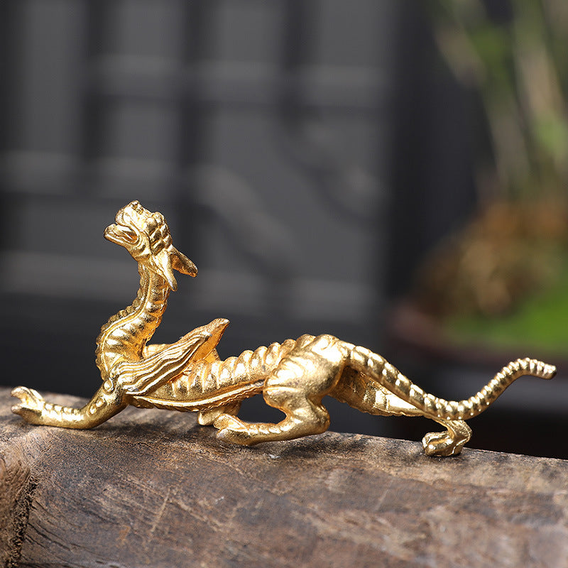 Dragon Crest – Metal Gold Dragon Incense Holder