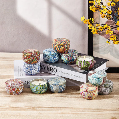 Obisesio™ 12-Piece Scented Candle Gift Set – Soy Aromatherapy Candles for Home & Relaxation
