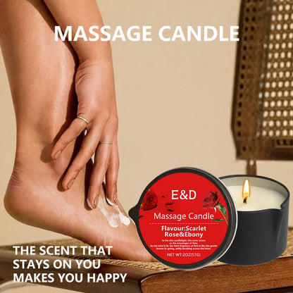Massage Oil Candle – Aromatherapy & Skin Care