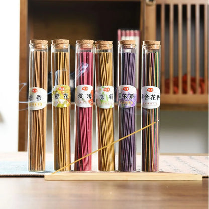 “Harmony Scents™ – 120 Natural Incense Sticks 🎁🕯 (Sandalwood & Lavender Blend) ✨”