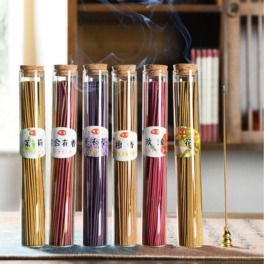 “Harmony Scents™ – 120 Natural Incense Sticks 🎁🕯 (Sandalwood & Lavender Blend) ✨”