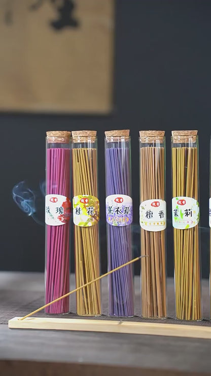 “Harmony Scents™ – 120 Natural Incense Sticks 🎁🕯 (Sandalwood & Lavender Blend) ✨”